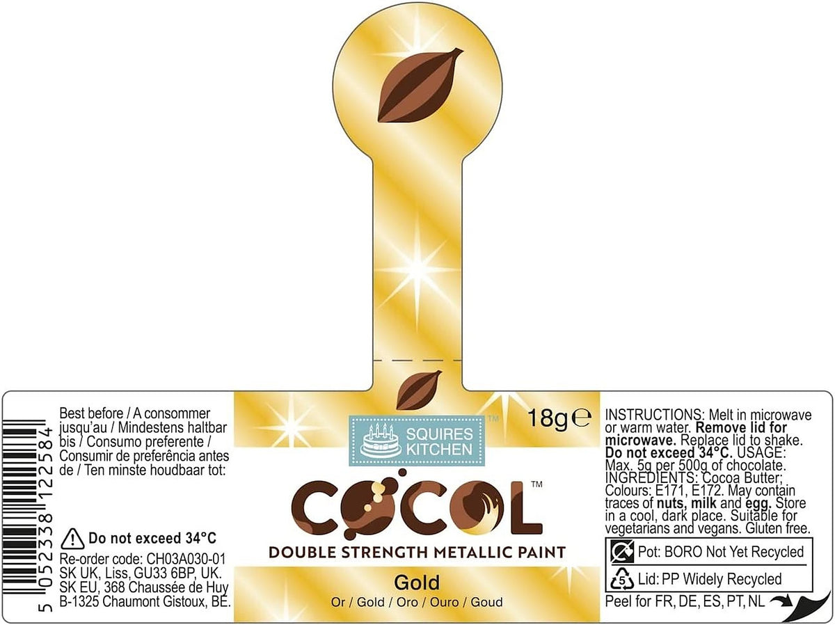 Squires Kitchen COCOL Extra Strength Colouring Paint for Chocolate 18g - All Shades - image 18