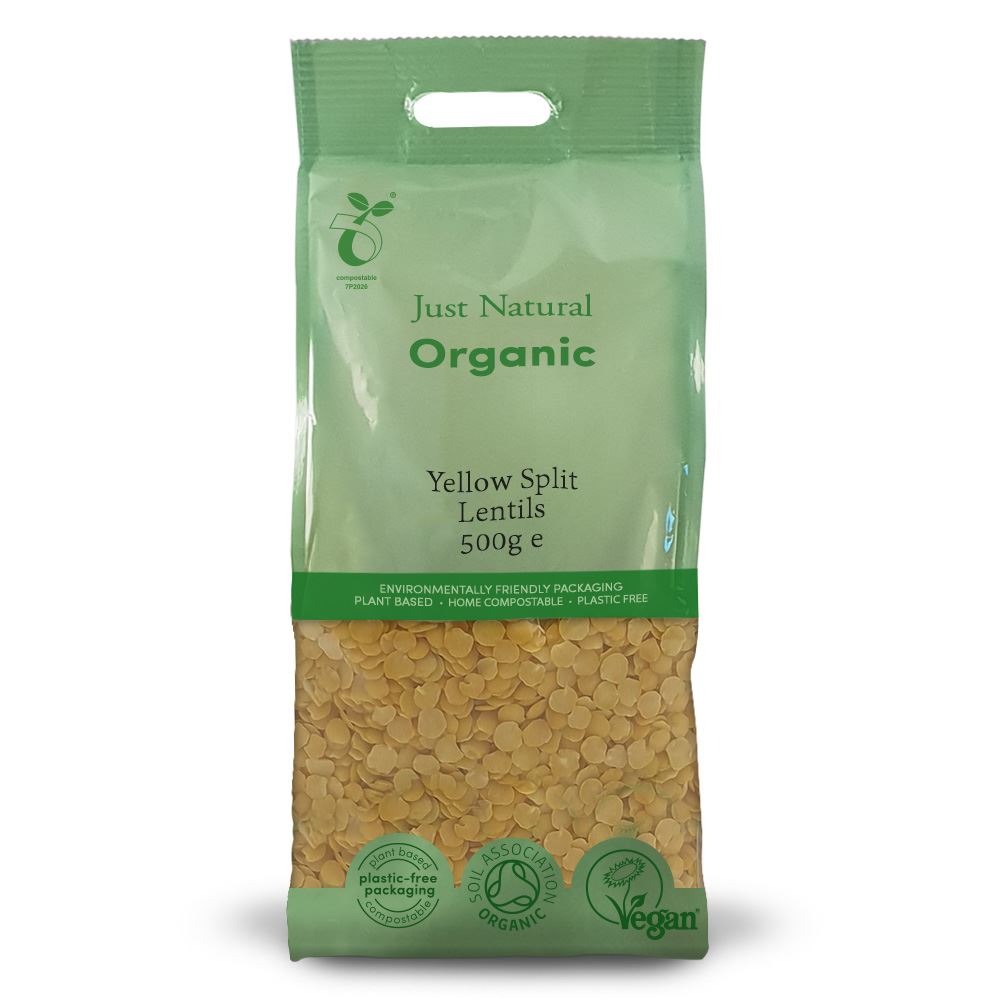Just Natural Organic Organic Yellow Split Lentils 500g