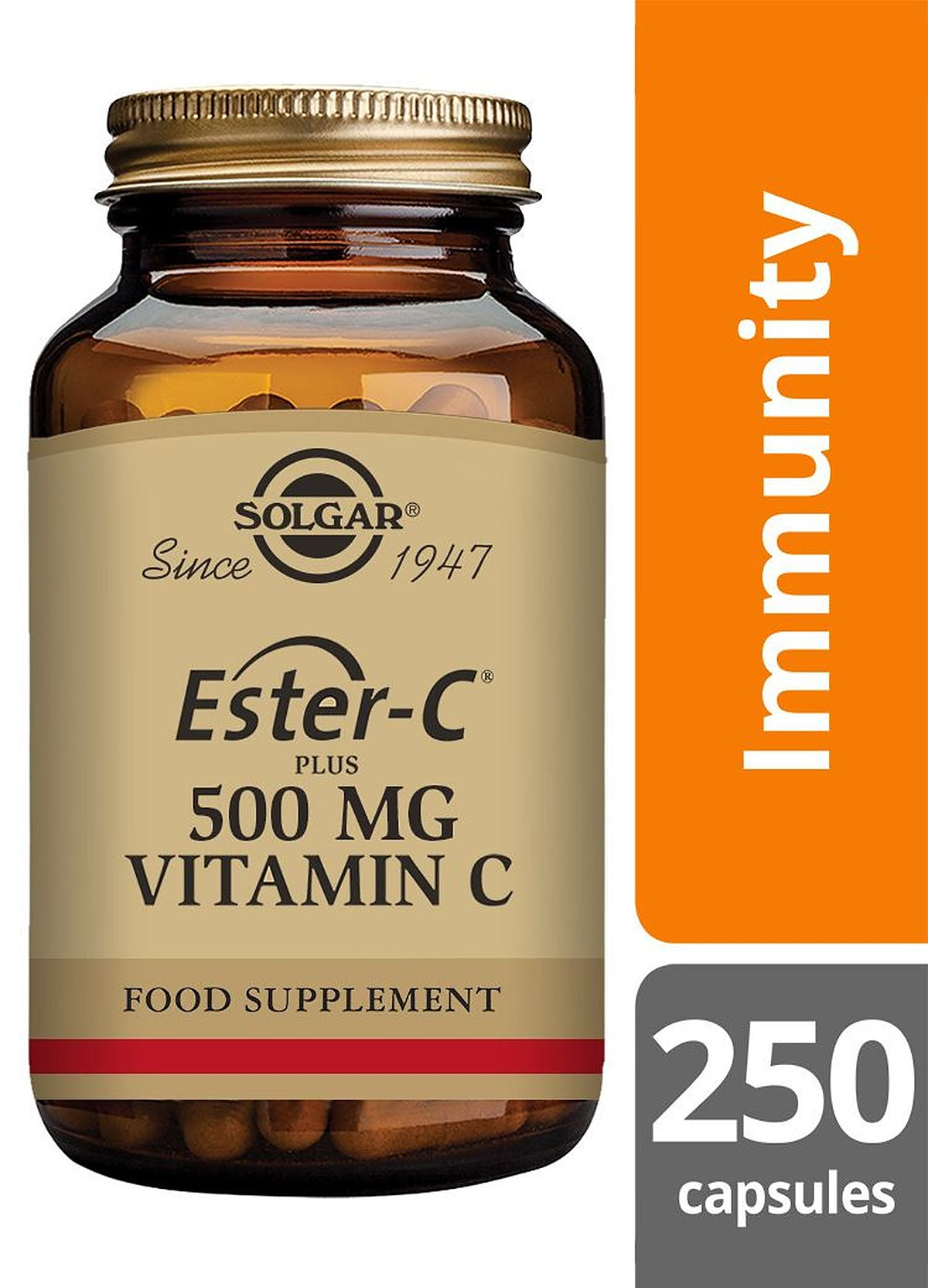 Solgar Ester-C Plus 500 mg Vitamin C - 250 Vegicaps - image 2