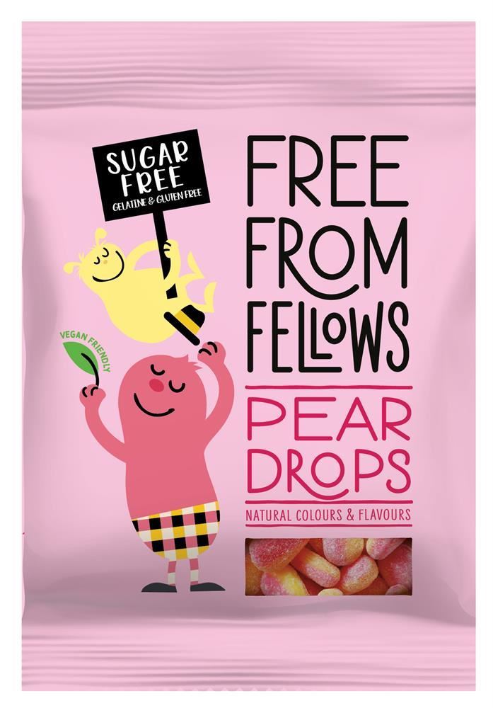 Free From Fellows Pear Drops 70g - 10 Pack