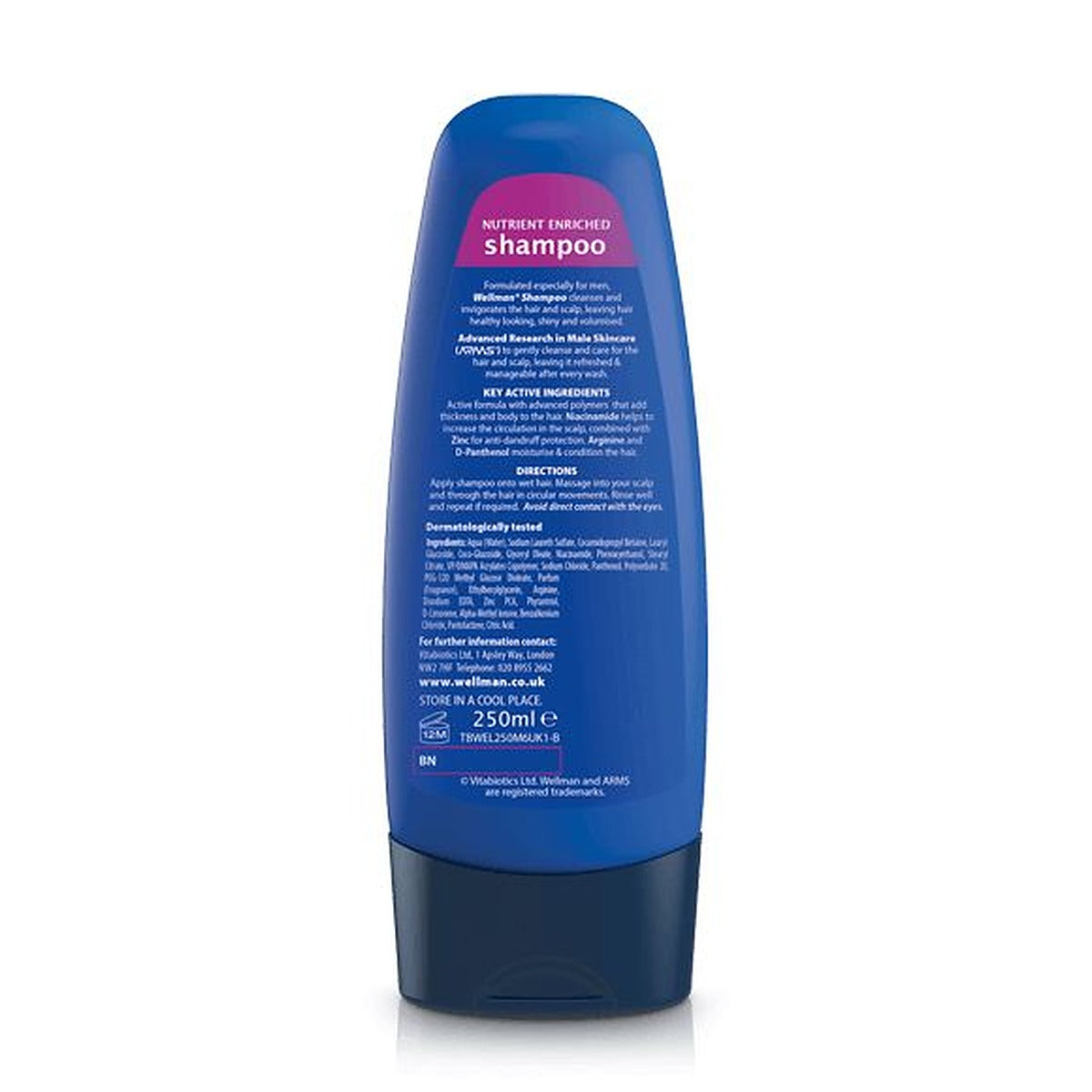 Vitabiotics Wellman Shampoo - 250ml - image 2