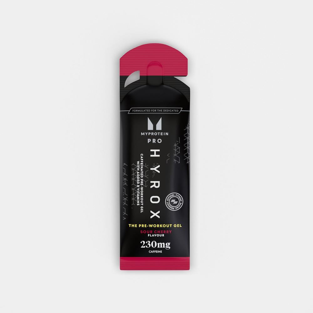 MYVEGAN Pre Workout Gel Sour Cherry 50g - 12 Pack