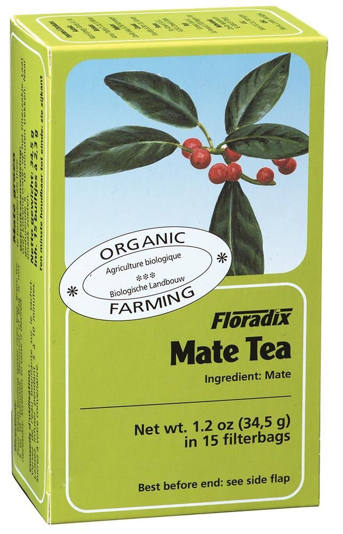 Floradix Mate Organic Herbal Tea 15 filterbags