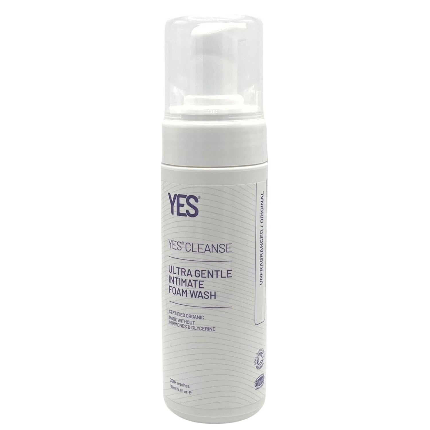 YES CLEANSE Organic Intimate Feminine Wash - Unfragranced 150ml