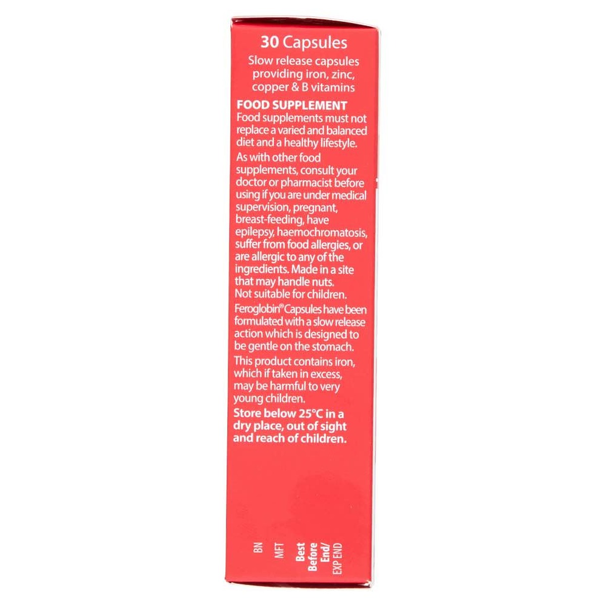 Vitabiotics Feroglobin Slow Release - 30 Capsules - image 3
