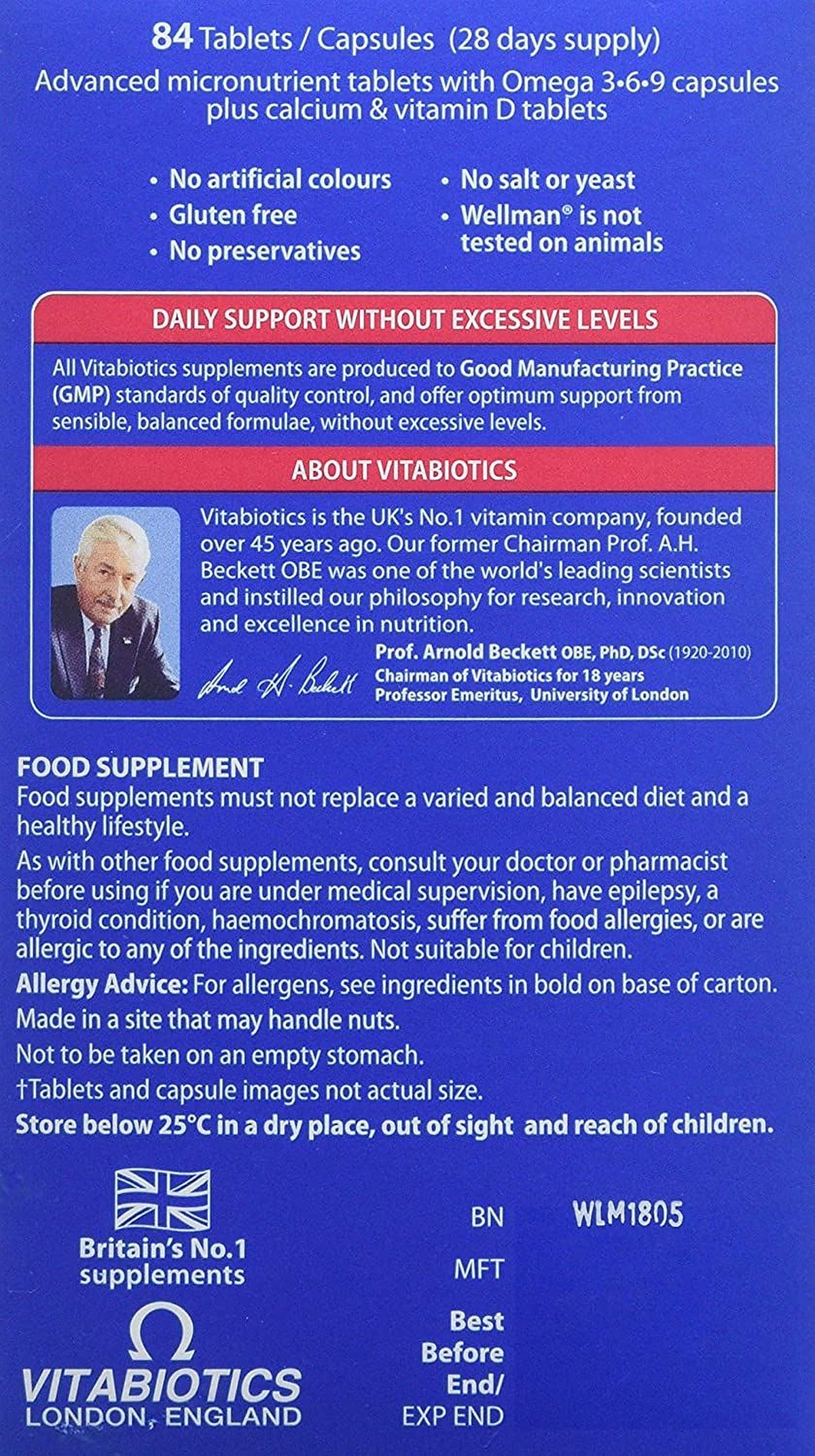 Vitabiotics Wellman Max 3-in-1 - 84 Tablets/Capsules - image 3