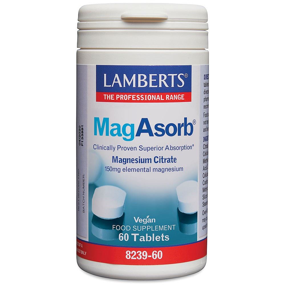 Lamberts MagAsorb 150mg (as Citrate) 60 tablets