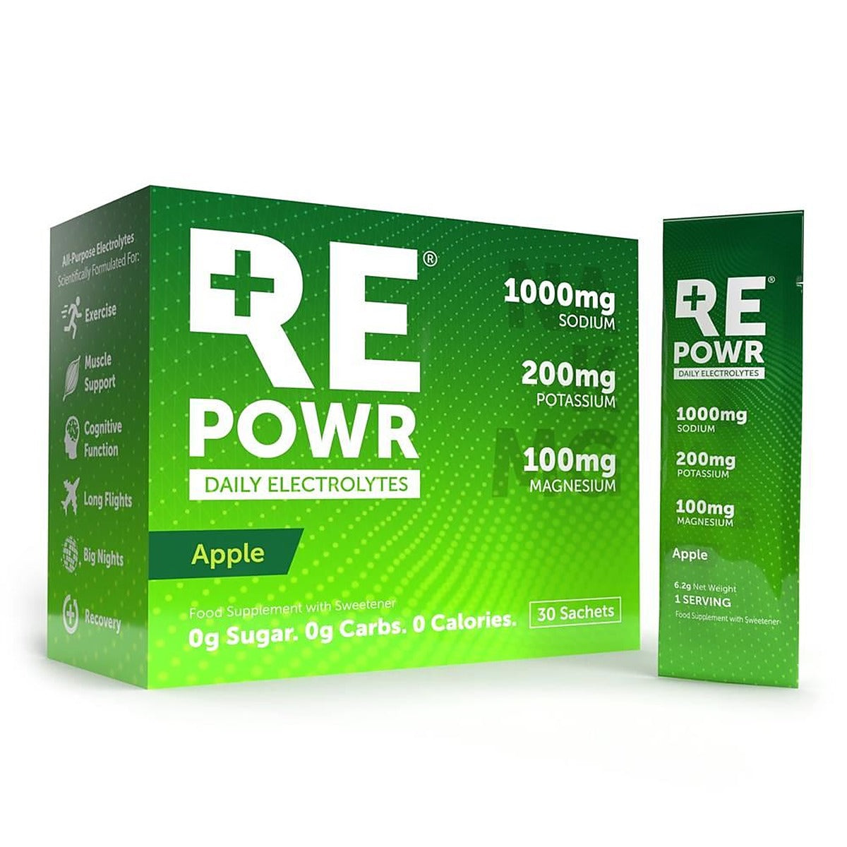REPOWR Daily Electrolytes REPOWR Apple 30 Sachets