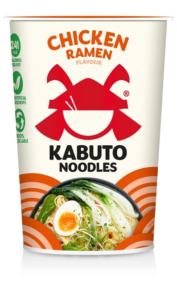 Kabuto Noodles Chicken Ramen 65g - 6 Pack