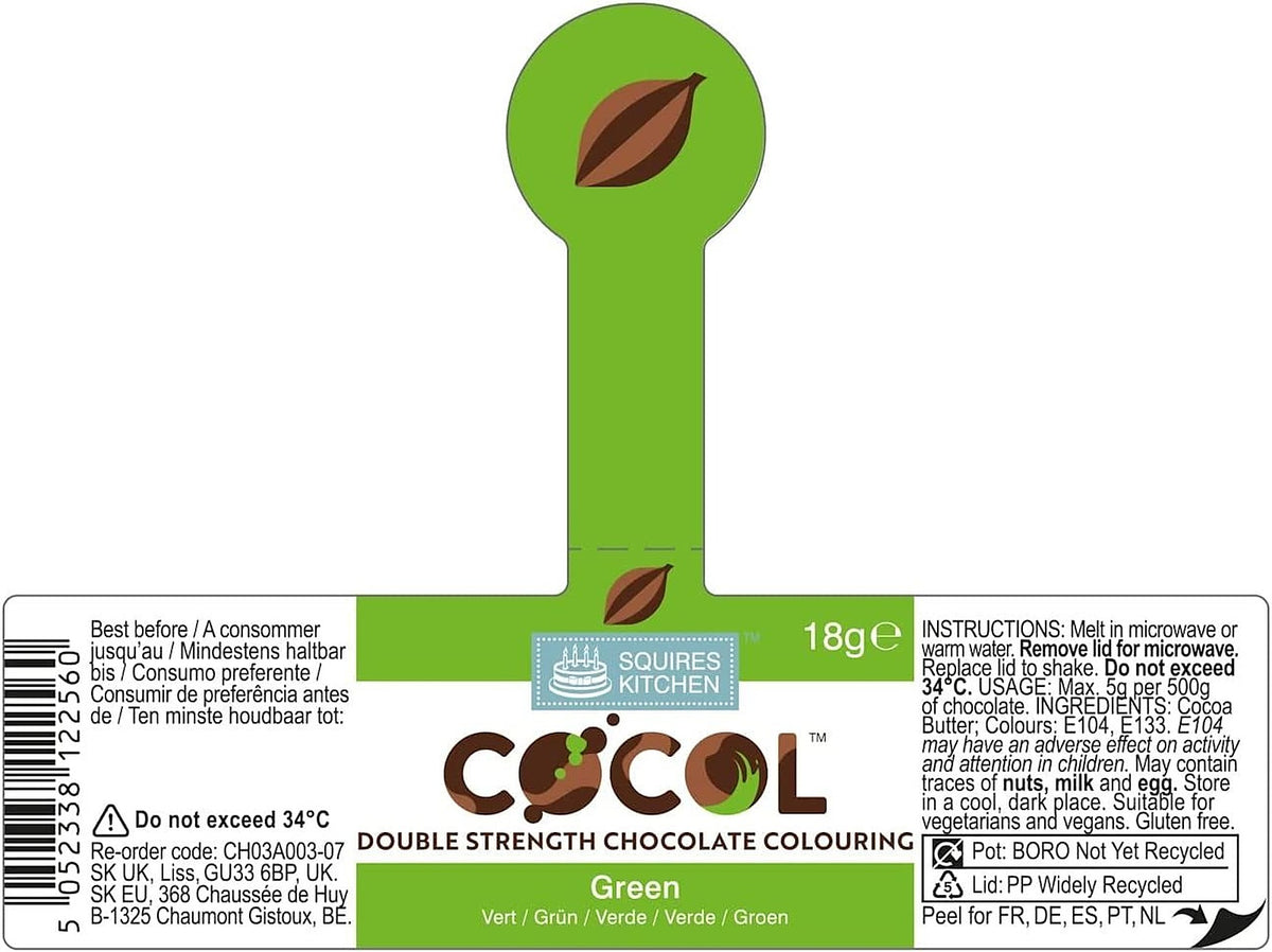 Squires Kitchen COCOL Extra Strength Colouring Paint for Chocolate 18g - All Shades - image 12