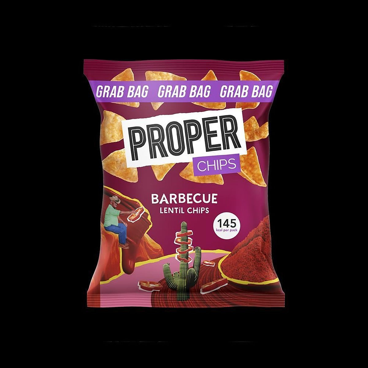 Properchips PROPER BBQ Lentil Chips 31g - 10 Pack