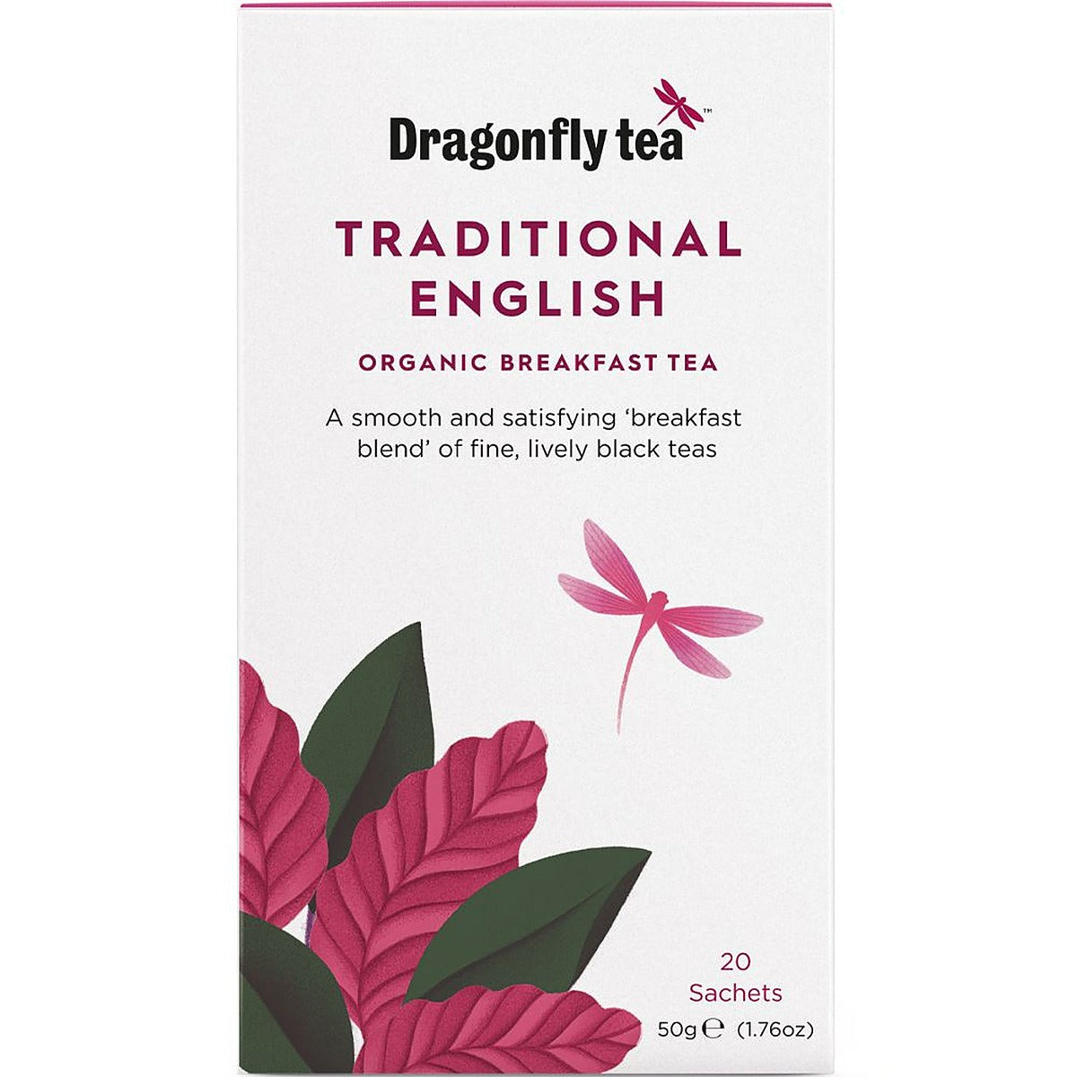 Dragonfly Tea Organic Traditional English Breakfast Tea 20 Tea bags