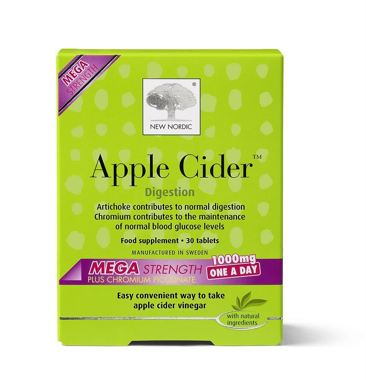 New Nordic Apple Cider Mega Strength OAD 30 Tablets