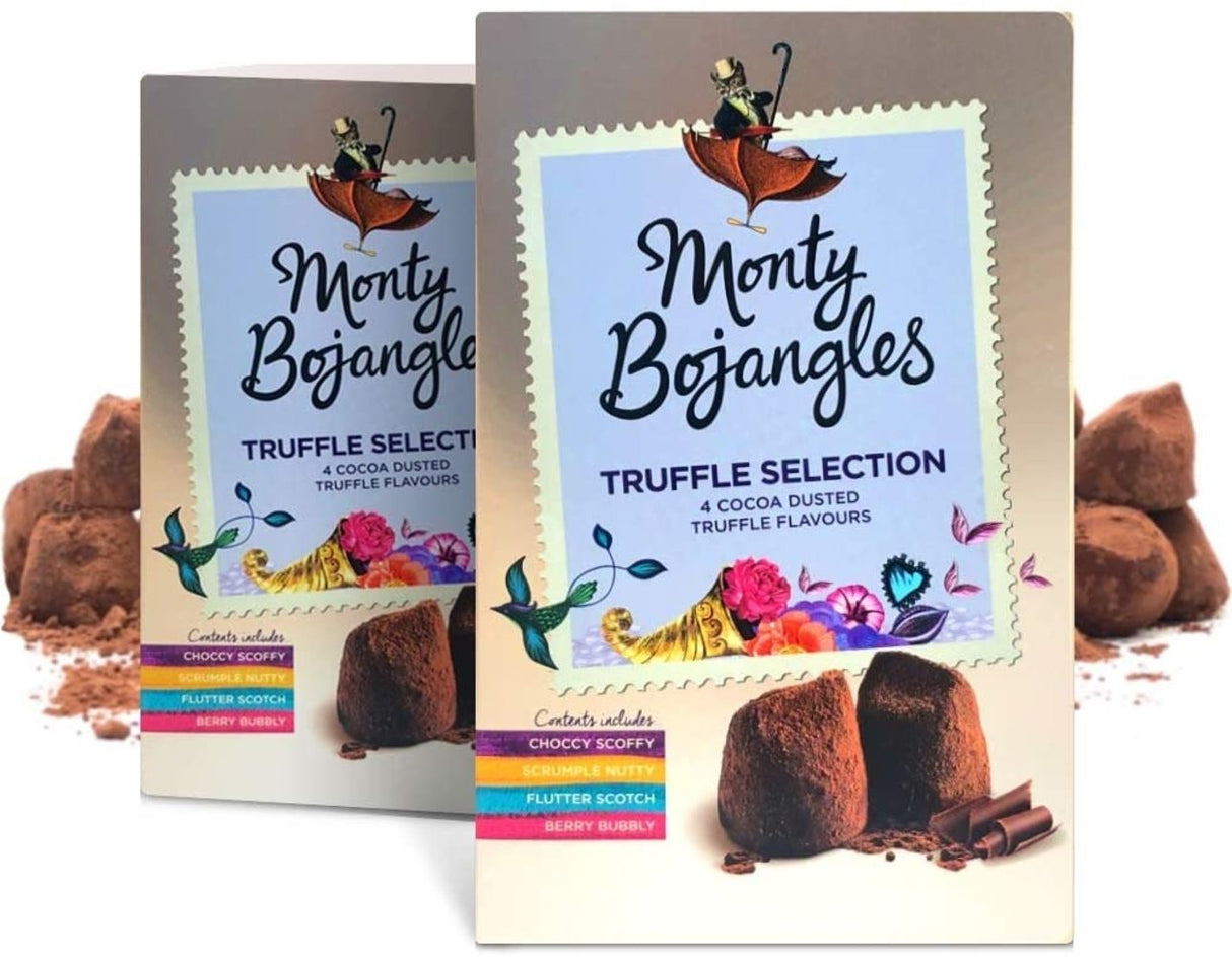 Monty Bojangles Cocoa Dusted Truffles Selection Gift Carton 200g