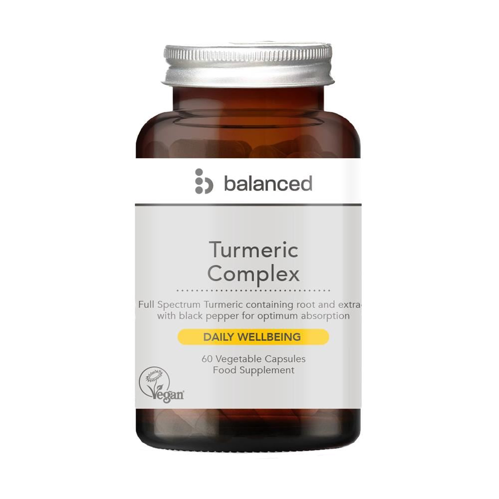 Balanced Turmeric Complex 60 Veggie Caps - Reusable Bottle