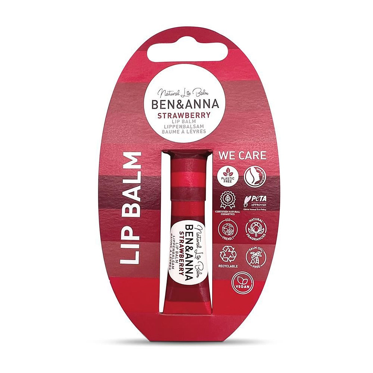 Ben and Anna Ben & Anna Lip Balm Strawberry 6g