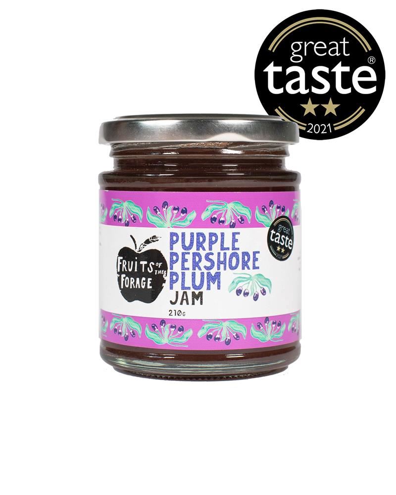 Fruits of the Forage Purple Pershore Plum Jam 210g