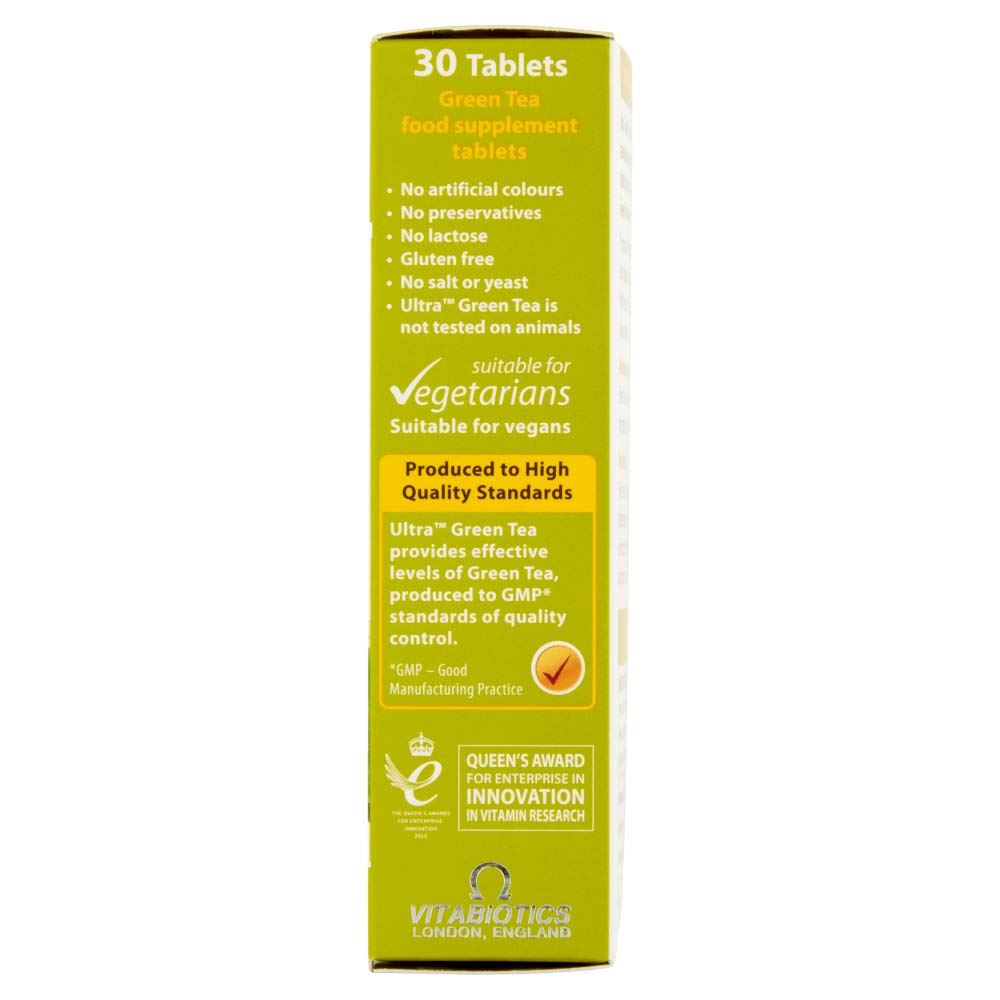 Vitabiotics Ultra Green Tea 180mg Extract - 30 Tablets