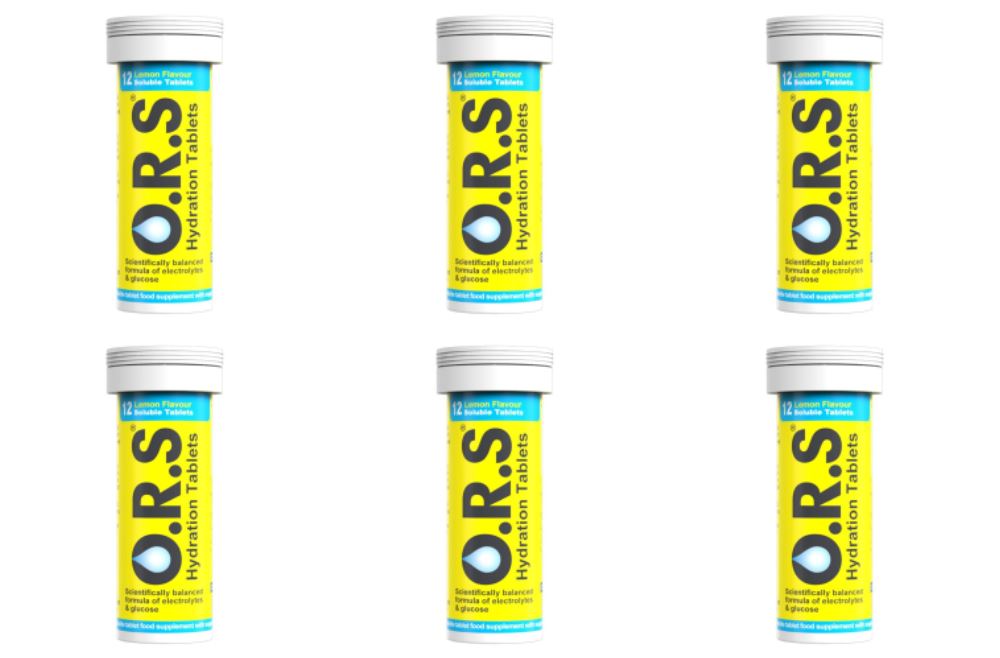 ORS Oral Hydration Salts Lemon Flavour - 12 Tablets