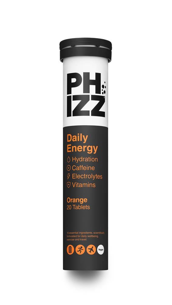 Phizz Daily Energy Orange Effervescent 20 Tablets 84g