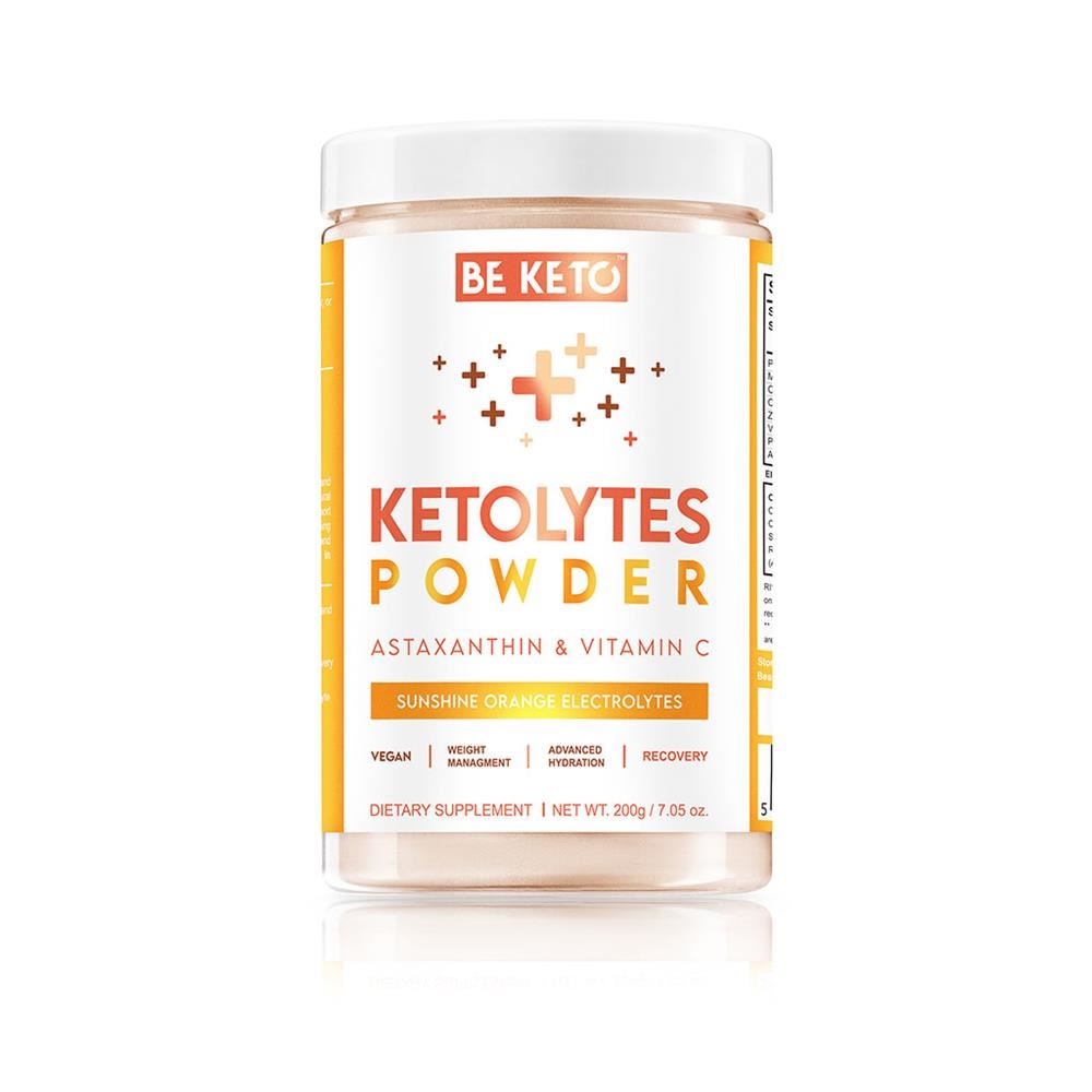 BeKeto Keto Electrolytes Powder Sunshine Orange 200g