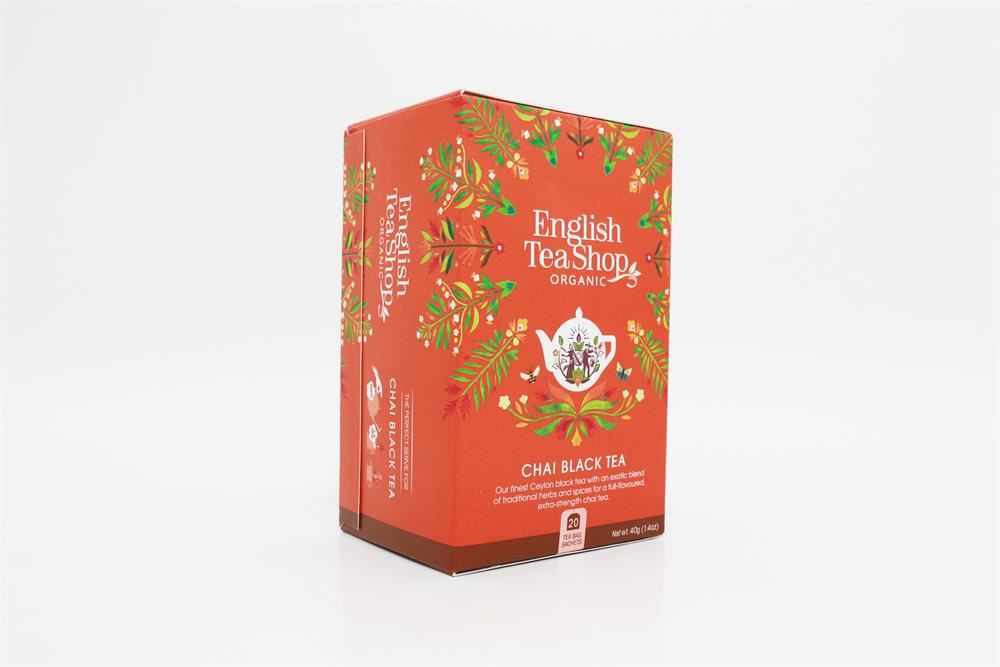 English Tea Shop Chai Black Tea - 20 Tea Bag Sachets