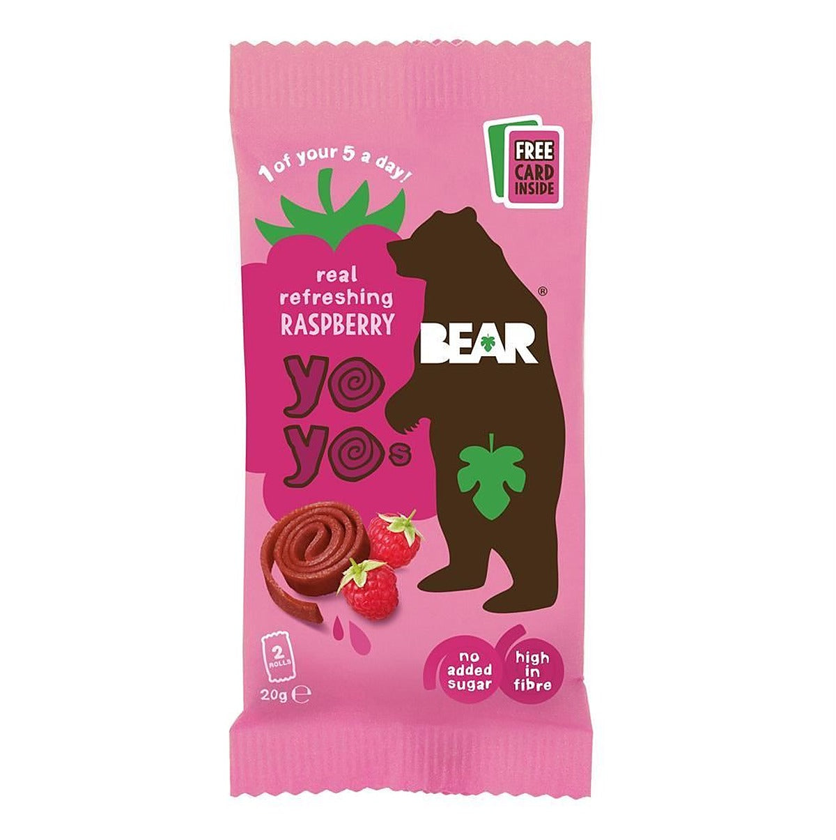 BEAR Raspberry Yoyo 20g - 18 Pack