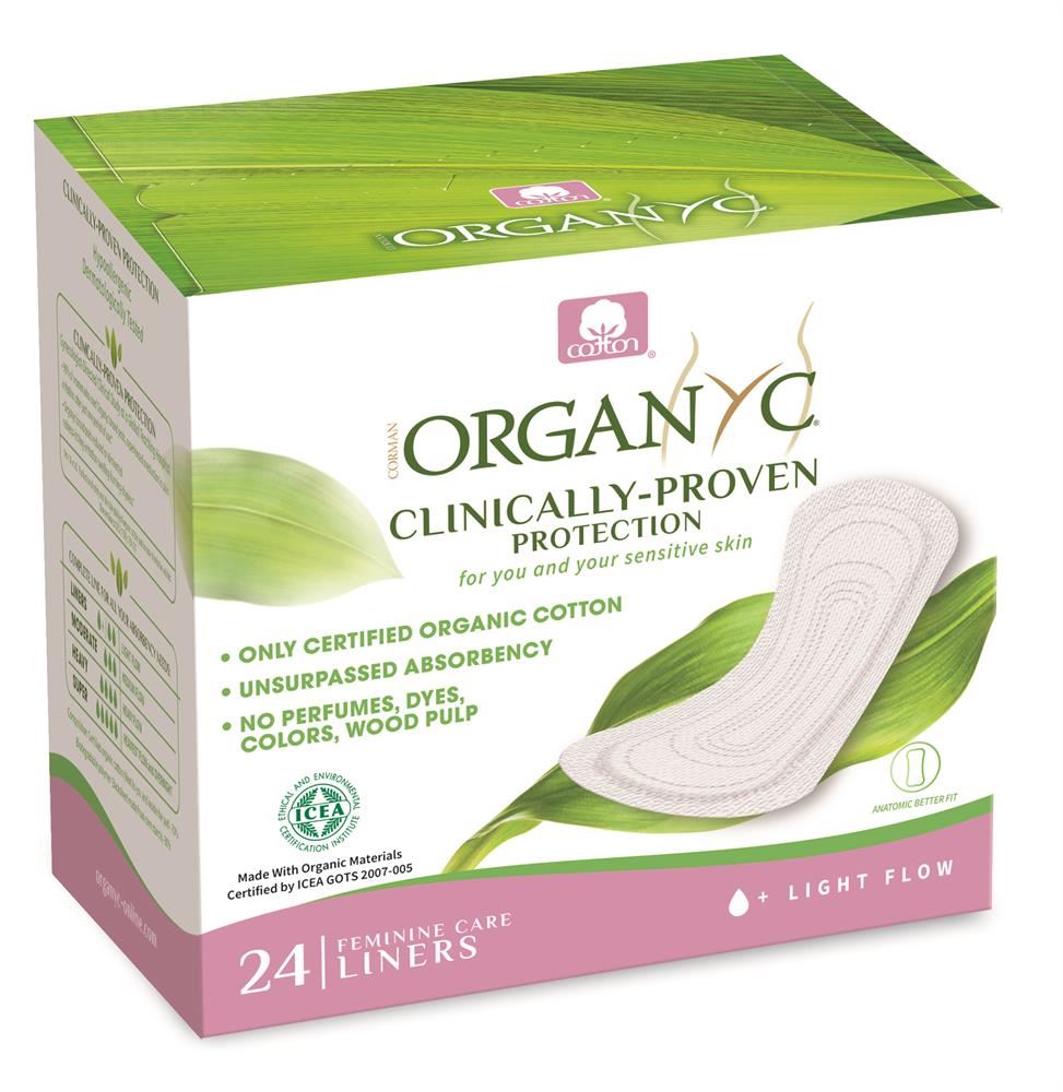 Organyc Pantyliner Light Flow - (folded) - 24 pads