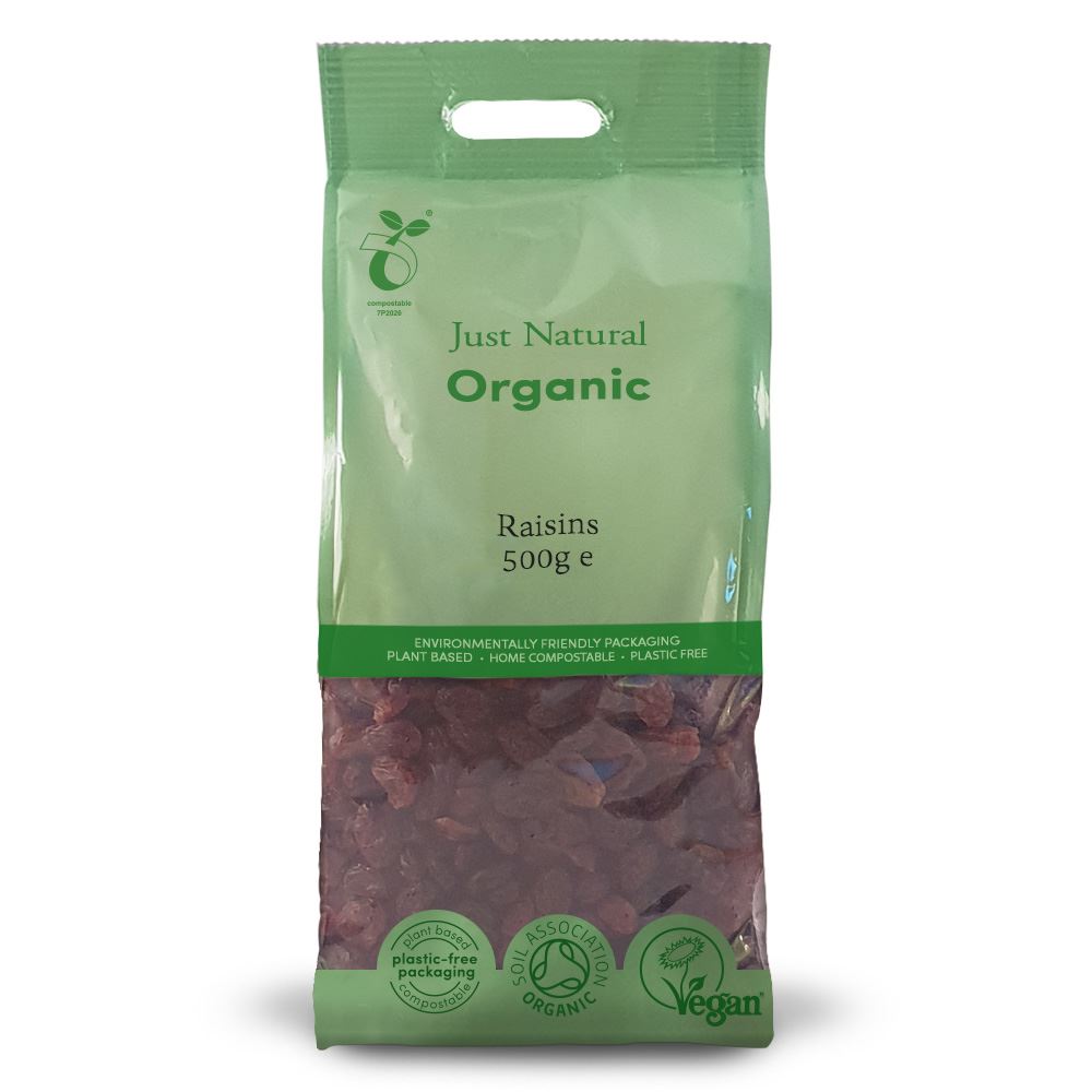 Just Natural Organic Organic Thompson Seedless Raisins 500g