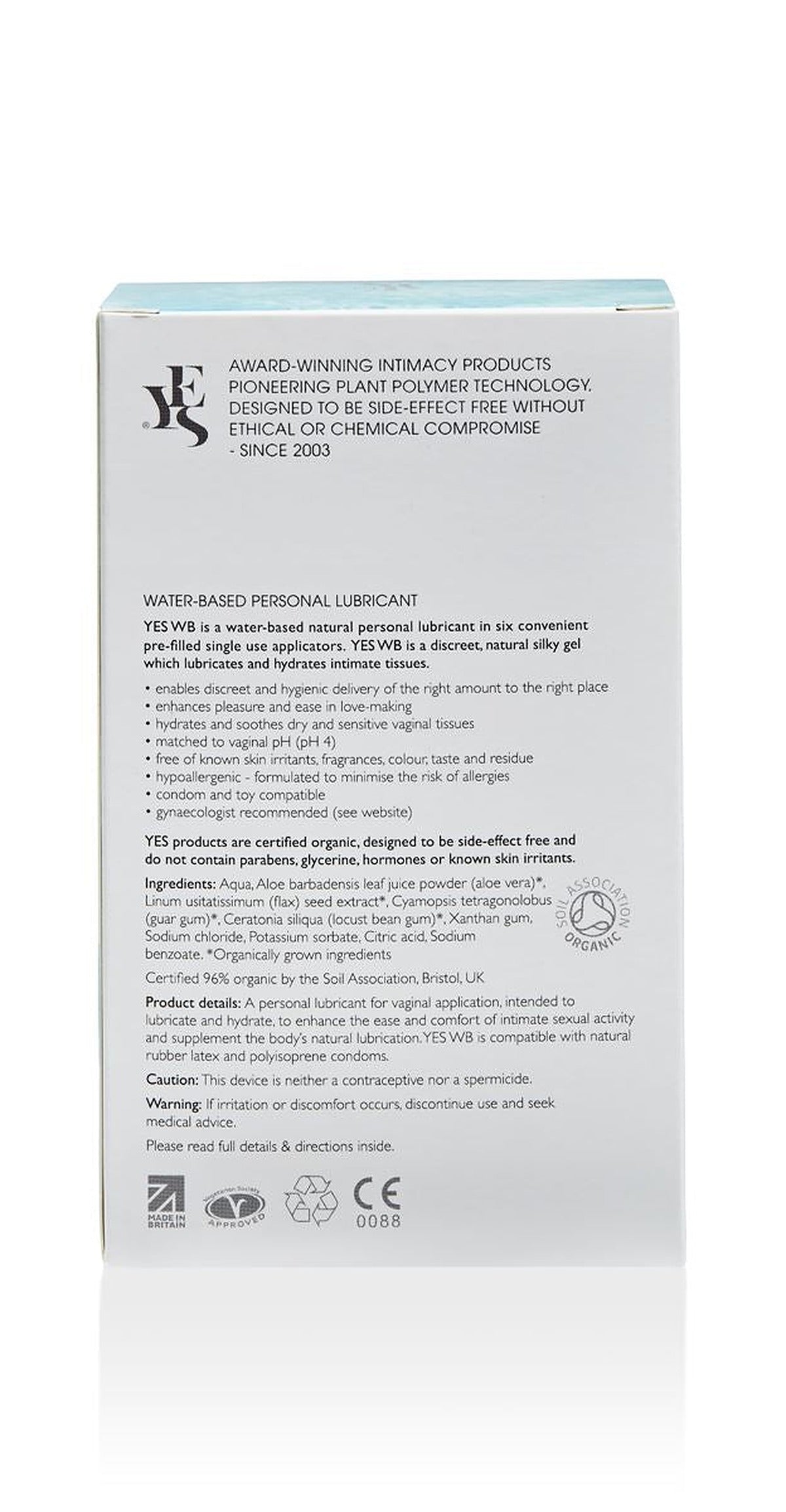 YES WB Organic Water Based Personal Lubricant - image 8