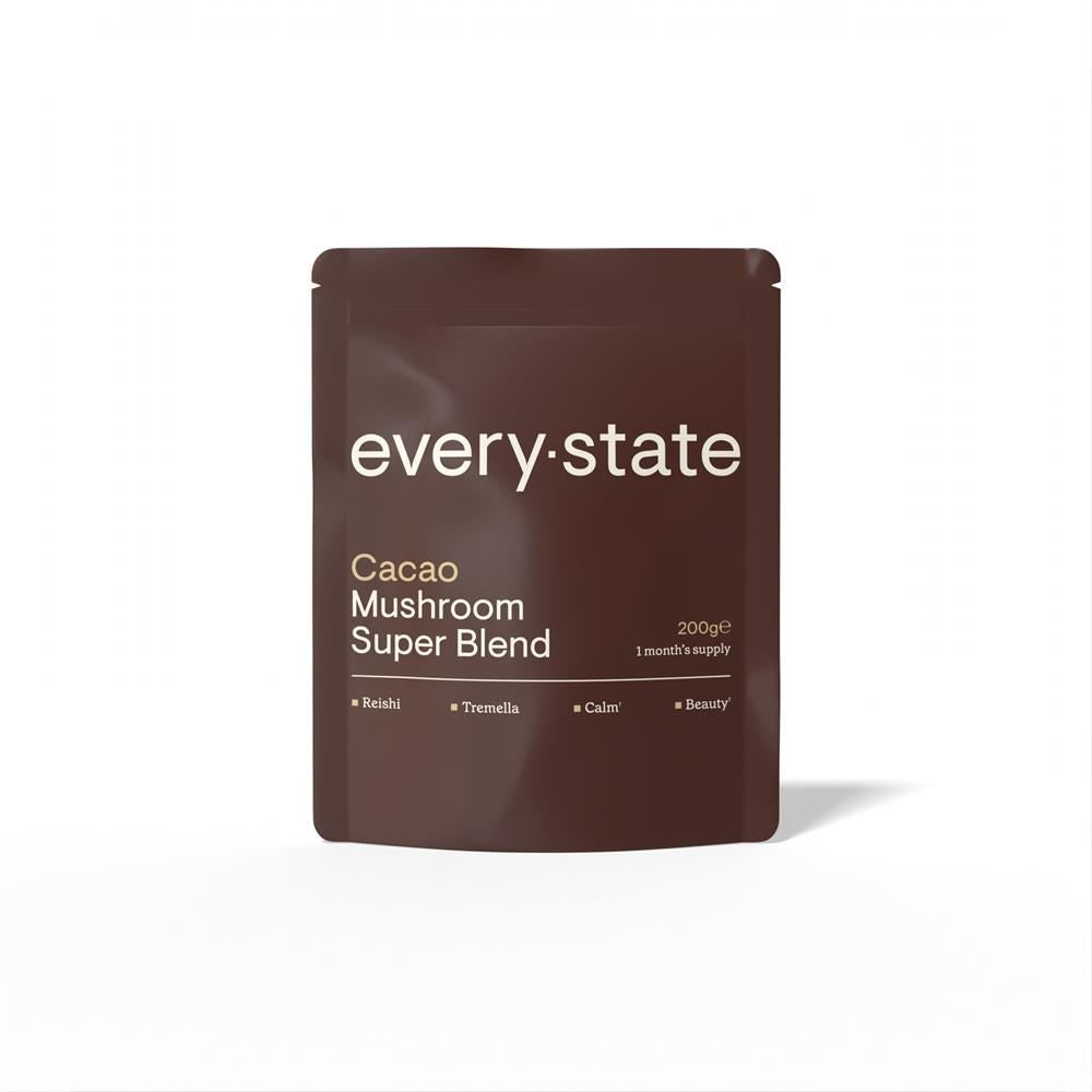 everystate Cacao + Mushroom Super Blend Pouch 200g
