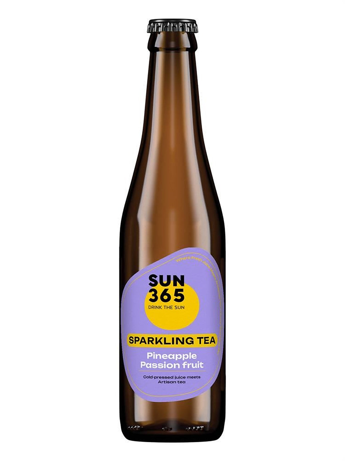 SUN365 Sparkling Tea Pineapple & Passion Fruit 330ml - 2 Pack