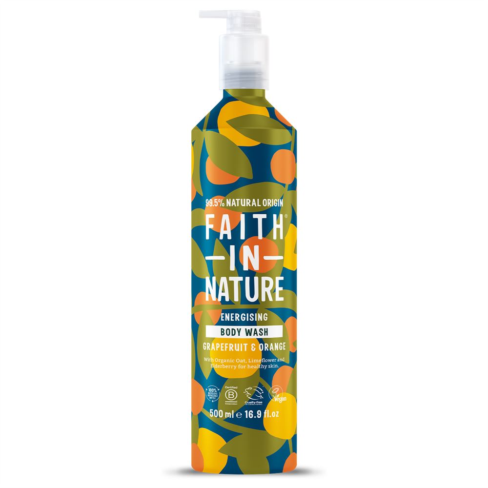 Faith in Nature Grapefruit & Orange Body Wash - 500ml Metal