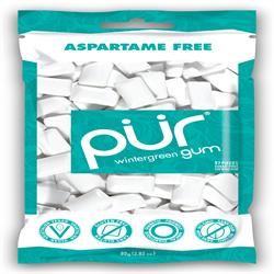 Pur Gum ASPARTAME FREE - PUR Gum Wintergreen Bag 77g 55 pieces