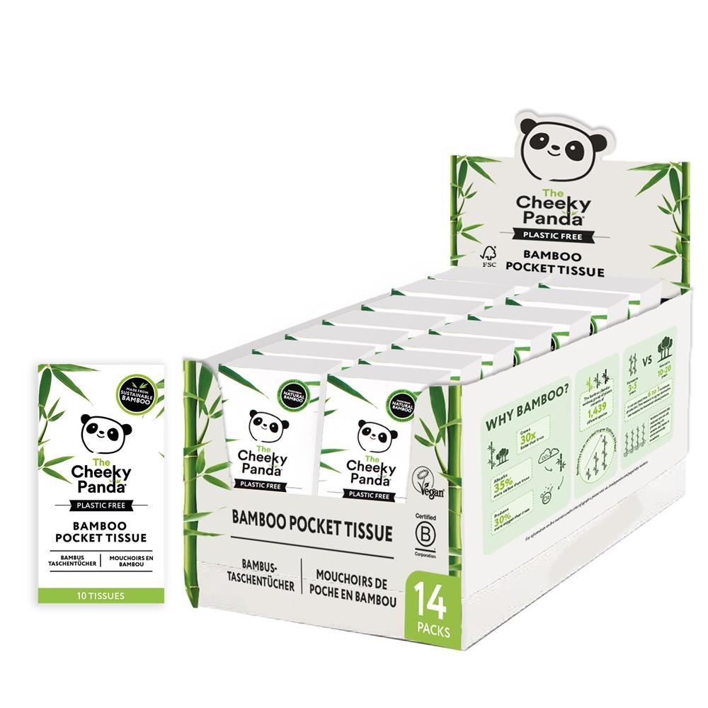 Cheeky Panda The Cheeky Panda Plastic Free Pocket Tissues 14 pack