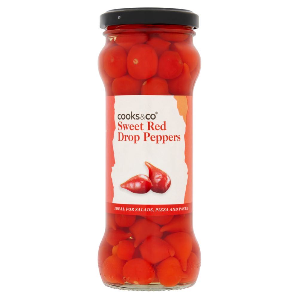 Cooks and Co Sweet Red Drop Peppers 235g