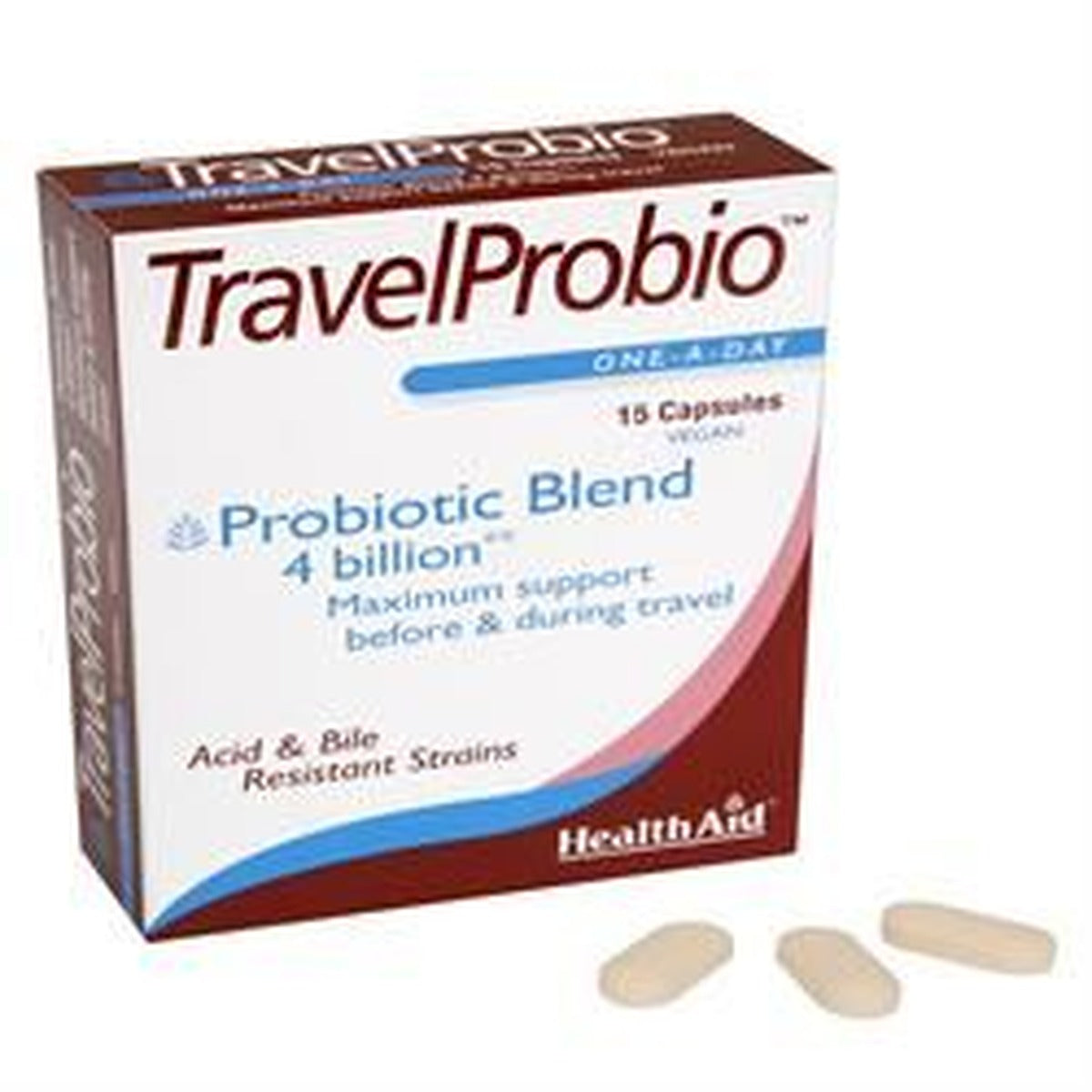 HealthAid Travel Probio 15 Vegicaps