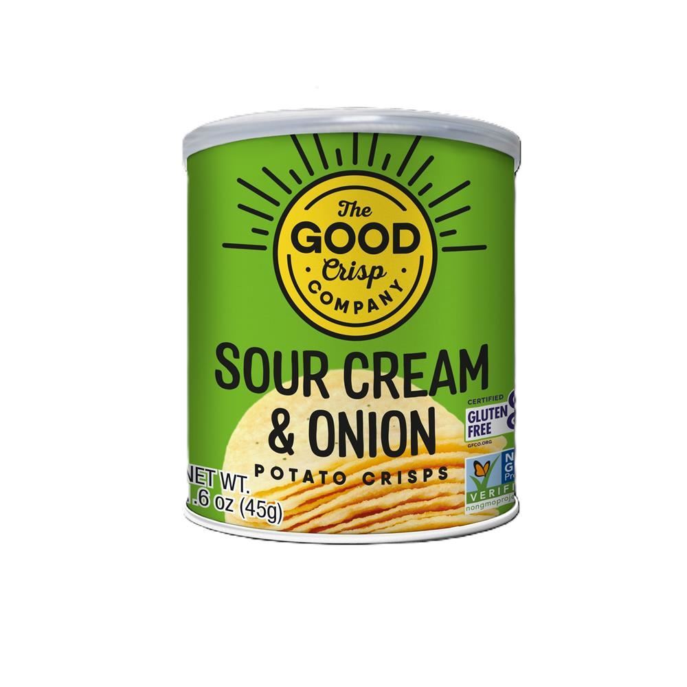 The Good Crisp Co Sour Cream and Onion Crisps 45g - 12 Pack