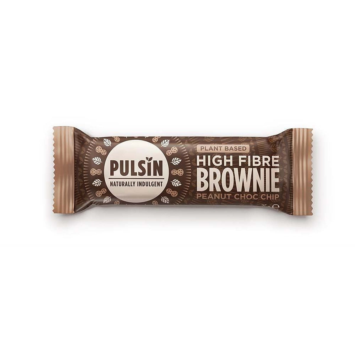 Pulsin Peanut Choc Chip High fibre Brownie 35g - 18 Pack