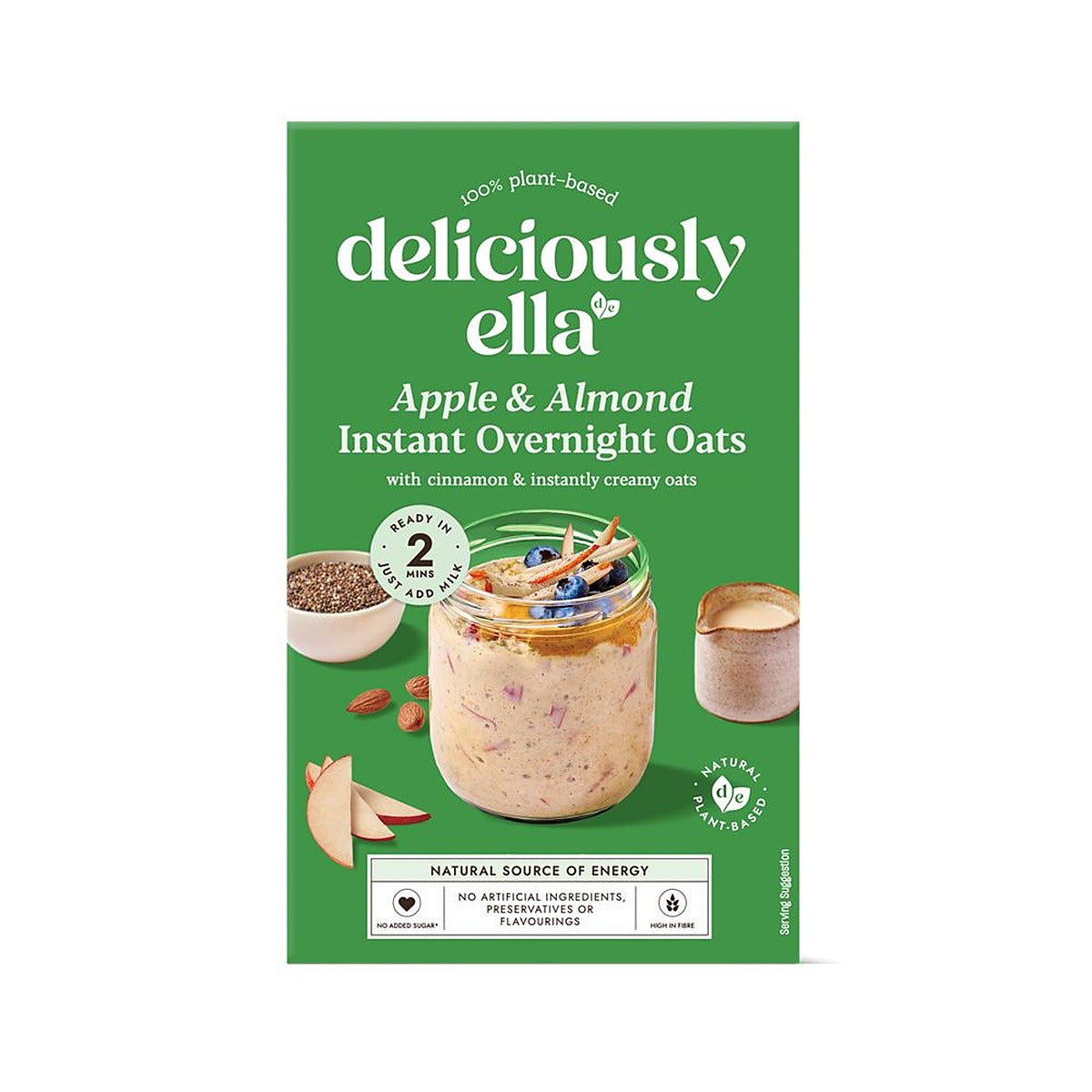 Deliciously Ella Apple Almond Instant Overnight Oats 380g