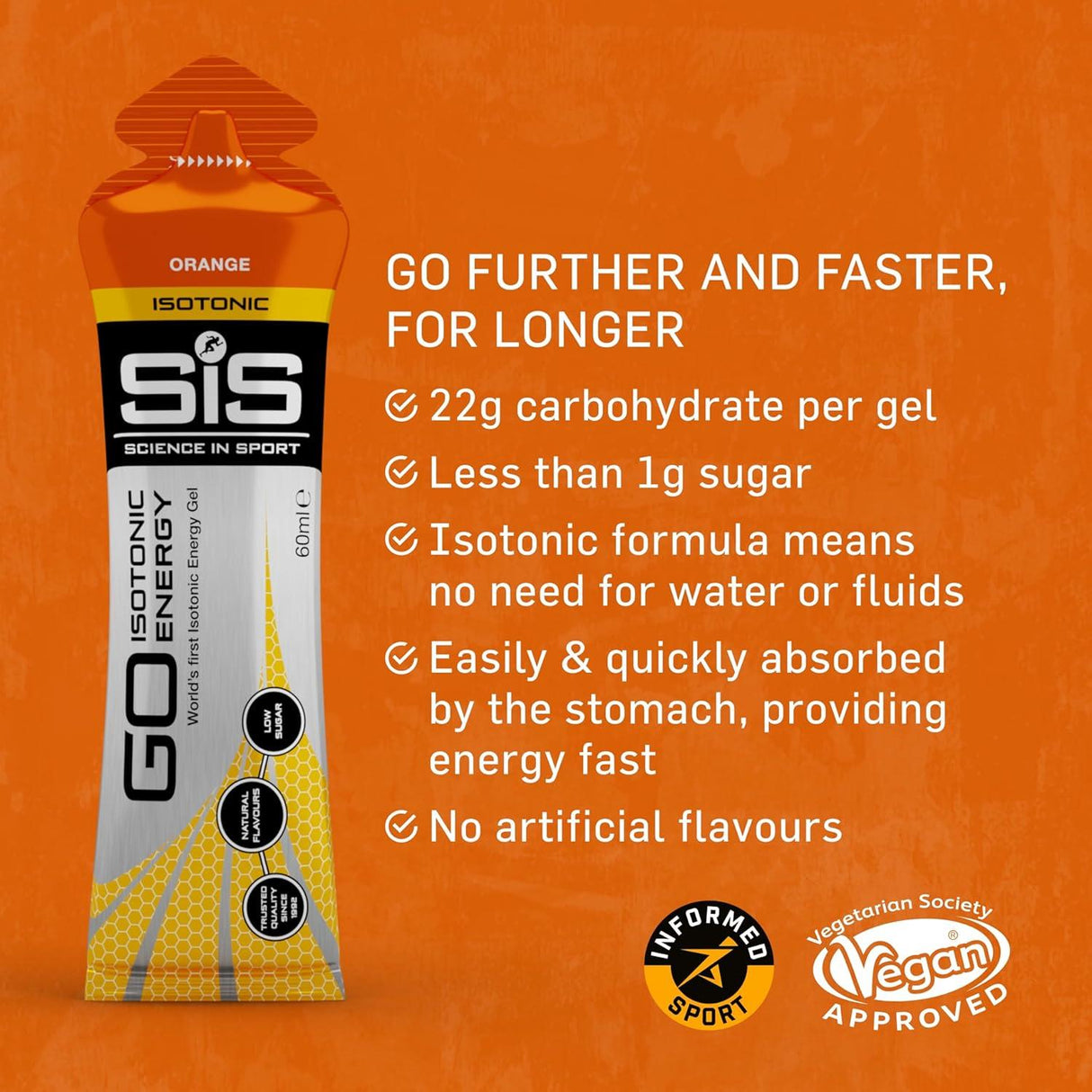Science in Sport (SIS) GO Isotonic Gel Variety Pack - Pack of 20 x 60ml gels