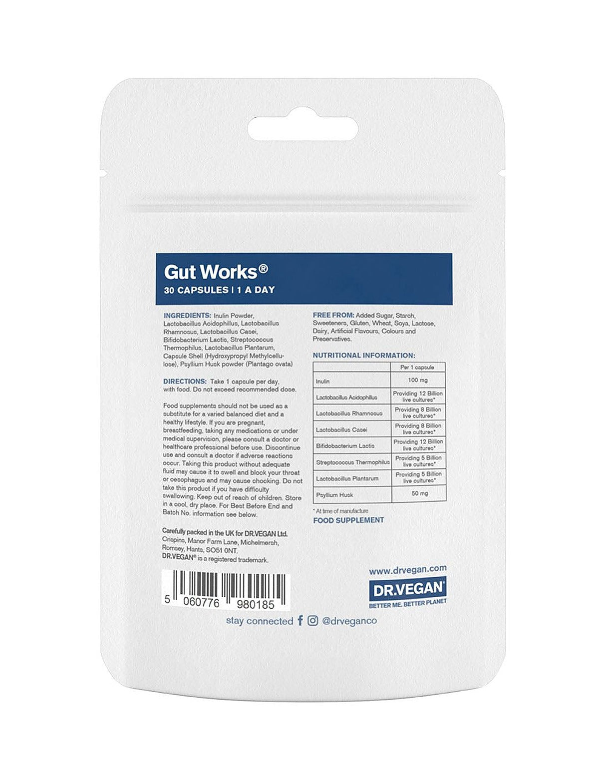 Dr. Vegan Gut Works - 30 Capsules - image 6