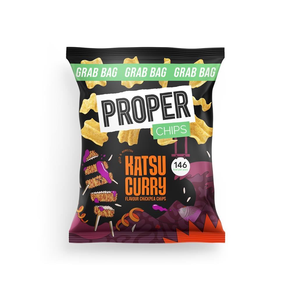 Properchips PROPER Katsu Curry Chickpea Chips 30g - 10 Pack