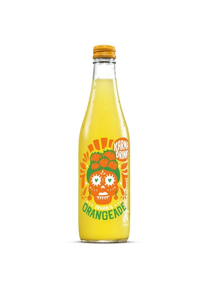 Karma Cola Orangeade Bottle Organic Fair Trade 300ml - 6 Pack