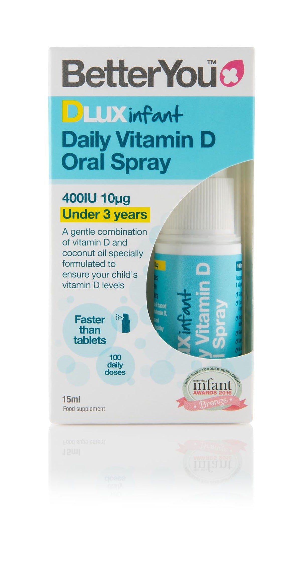 BetterYou DLux Infant Vitamin D Daily Oral Spray - 15ml - image 3