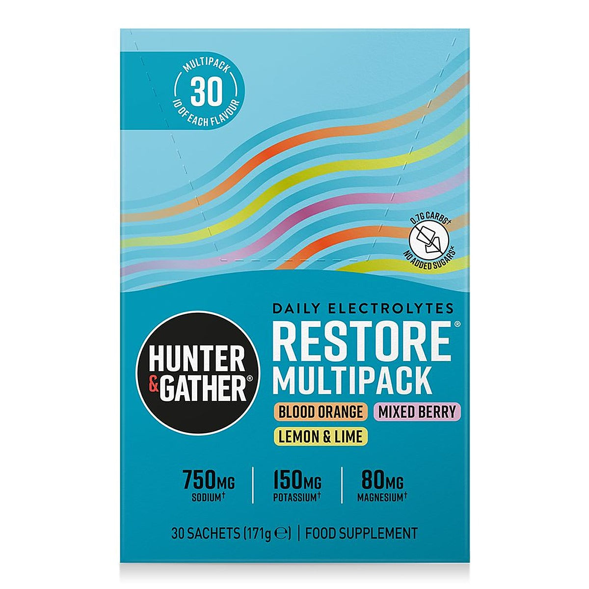 Hunter and Gather Restore Hydration Electrolytes Variety 30 Pack