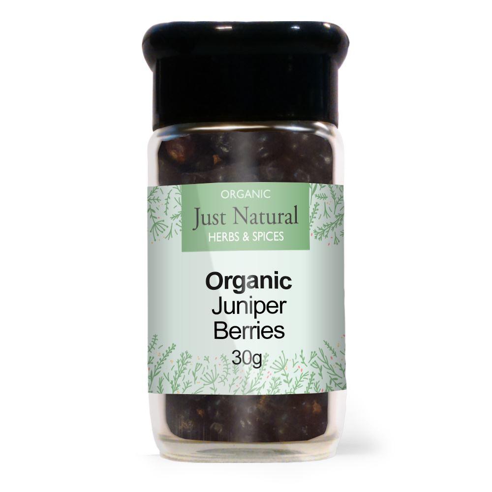 Just Natural Herbs Organic Juniper Berries (Glass Jar) 40g