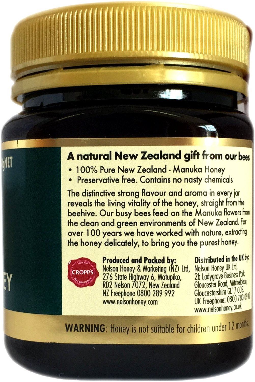 Nelson Manuka Honey MGO 30+ - 250g / 500g / 1kg