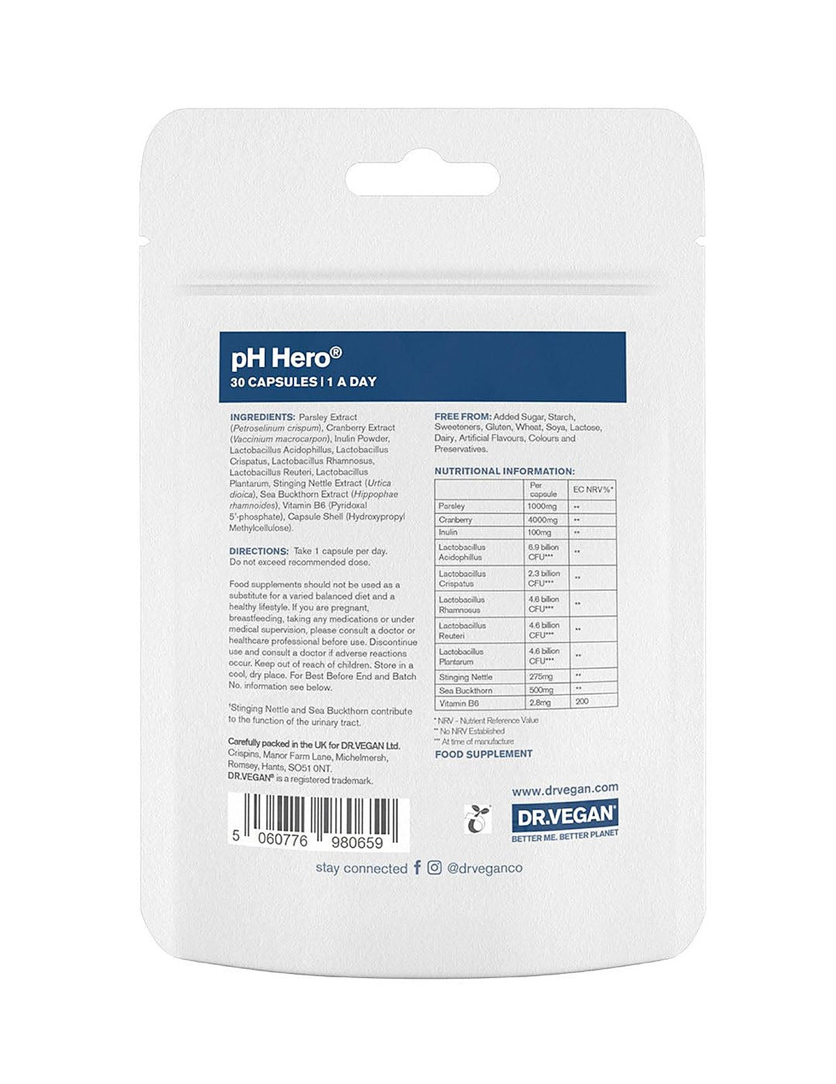 Dr. Vegan pH Hero - 30 Capsules - image 6