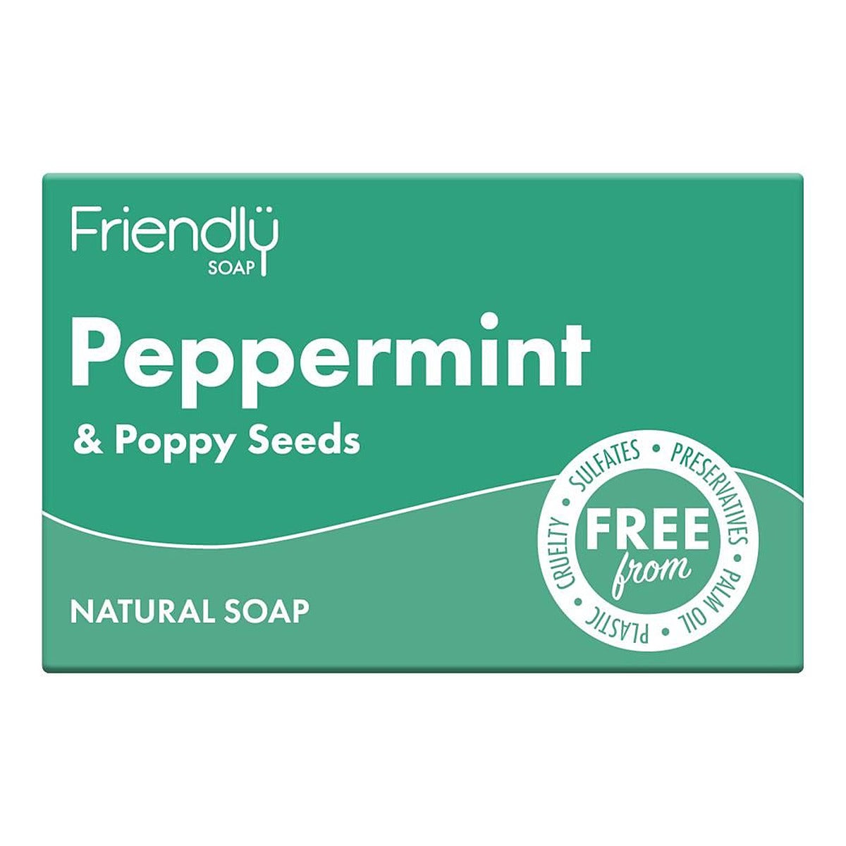 Friendly Soap Peppermint & Poppy Seeds Soap - 95g